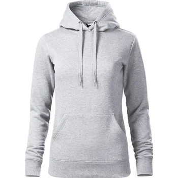 Dámské oblečení Dámská mikina MALFINI CAPE, barva světle šedý melír, velikost S