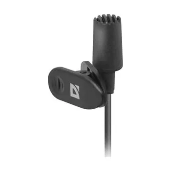 Mikrofon Defender, připínací mikrofon, MIC-109, bez regulace hlasitosti, černý, handsfree