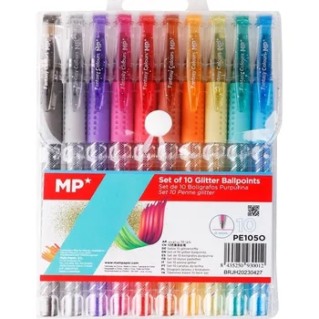 Zvýrazňovač Popisovač gel glitter 10ks PE105O