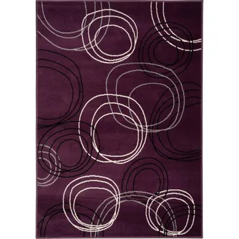 Koberec Kusový koberec Circles lila 190x280 cm