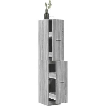 Koupelnový nábytek vidaXL Skříňka na léky artisan 30 x 41 x 174,5 cm kompozitní dřevo [3309629] Barva: šedá sonoma