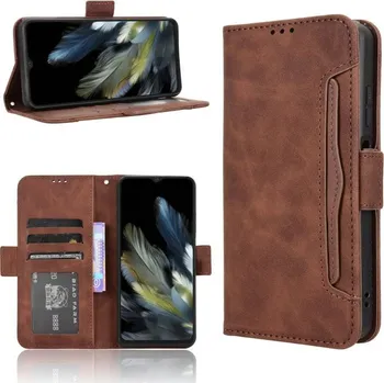 Pouzdro na tablet VSECHNONAMOBIL 104923 SLOT Peněženkový obal pro Blackview Wave 8 hnědý