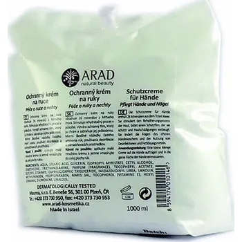 Péče o ruce Arad Natural Beauty Ochranný krém na ruce a nehty v sáčku 1 l