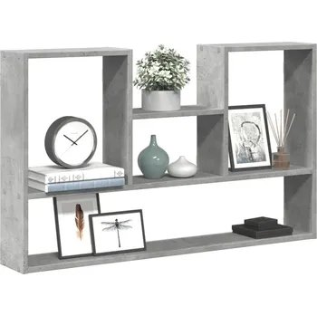 police Nástěnná police černá 99 x 15 x 60 cm kompozitní dřevo