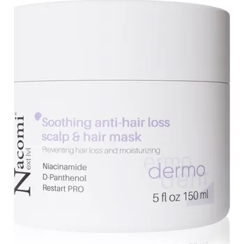 Vlasová regenerace Nacomi Next Level Dermo zklidňující maska na vlasy a vlasovou pokožku 150 ml