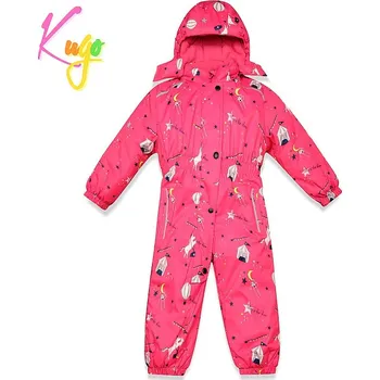 dívčí zimní kombinéza KUGO DÍVČÍ ZIMNÍ KOMBINÉZA růžová 100