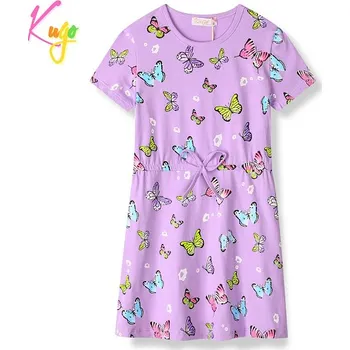 Dívčí oblečení DÍVČÍ ŠATY fialové Kugo HS9276