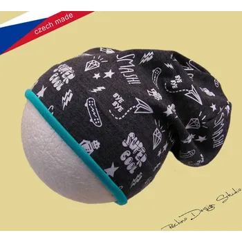 Čepice Chlapecká podzimní/jarní čepice Rockino - tm.šedá