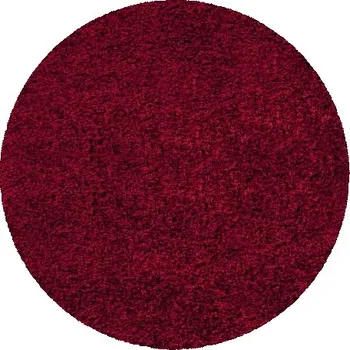 Koberec Kusový koberec Life Shaggy 1500 red kruh 200x200 (průměr) kruh