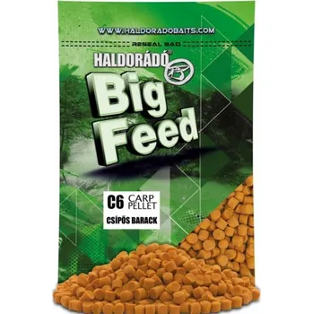 Návnadová surovina HALDORÁDÓ HALDORADO Big Feed C6 Pellet Spicy Peach