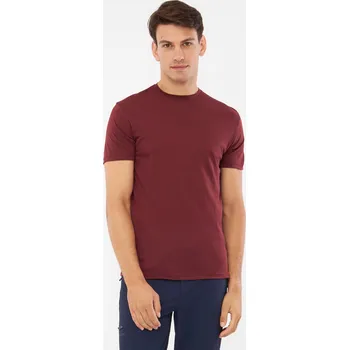 Pánské tričko Tričko Pánské tričko VIKING Salen Man Merino bordó, velikost XXL