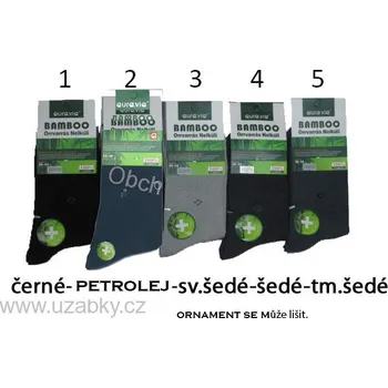 Pánské ponožky PÁNSKÉ BAMBUSOVÉ PONOŽKY Aura.Via FF7239 (Pánské klasické ponožky z bambusu)