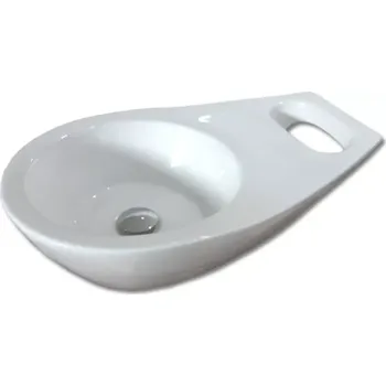 Umyvadlo Maxwhite 8122 SAN MARINO Umyvadlo keramické na desku s uchem na ručník 62x39x16,5cm