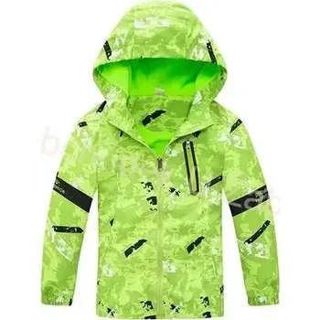 Chlapecká bunda KUGO B1950 Chlapecká podzimní/jarní bunda s fleesem zelená (- flees)