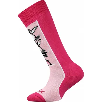 Dívčí froté podkolenky Fuski Boma - růžová