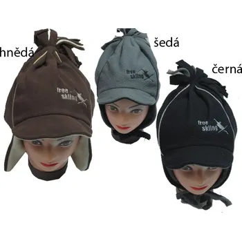 Čepice obvod 52,54,56-Chlapecká zimní flaušová čepice