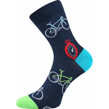 Chlapecké ponožky Fuski Boma - tm.modré - kola