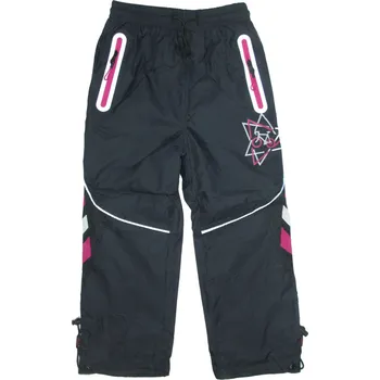 Chlapecké kalhoty velikostní řada 98-128-: Dětské šusťákové kalhoty jarní KUGO - barva dívčí šedá