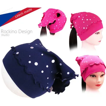 Čepice obvod 52 cm-Dívčí šátek Rockino