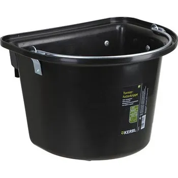 Vědro stájové závěsné s kovovým držadlem 12l barva Černá
