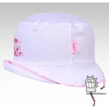 Čepice Dívčí klobouk havana - bílá - kočička