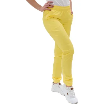 Zdravotnický oděv Perlička® Zdravotnické kalhoty ZARA SATTÉ Žlutá Barva: Žlutá, Velikost: L