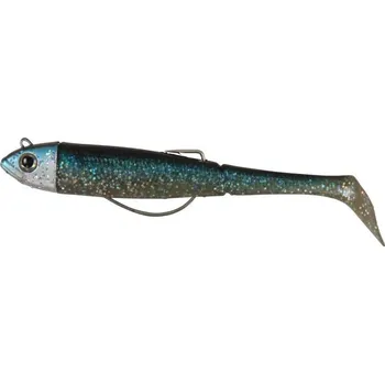 Umělá nástraha DAM Effzett Gumová Nástraha Kick-S Minnow Weedless Paddle Tail 15cm Jig 55g Blue Herring