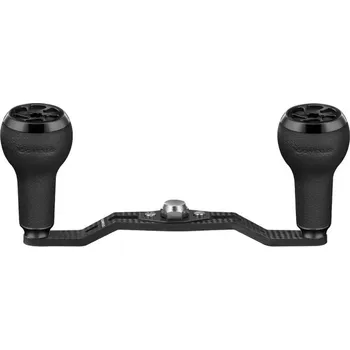Rybářský naviják GOMEXUS Carbon Fibre Double Handle 105mm Black