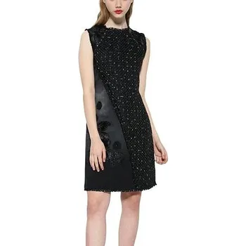 Dámské šaty šaty Desigual Achille black denim velikost 38