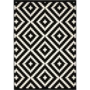 Koberec Kusový koberec Gloria new black/cream 190x280 cm