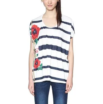 Pánské tričko Tričko Desigual Unforgetable blanco velikost XXL