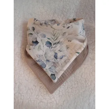 Bryndák Pro útulný domov Bryndáček Mušelínový bílý s lístky a béžovou