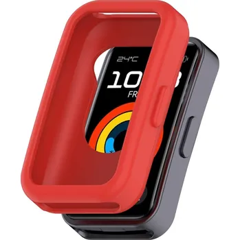 VSECHNONAMOBIL 104804 TPU HALF COVER Kryt pro Huawei Band 10 / Band 9 / Band 8 červený