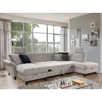 Sedací souprava Rohová sedací souprava ve tvaru U ROMANA Pravý roh - s rozkládáním a úložným prostorem