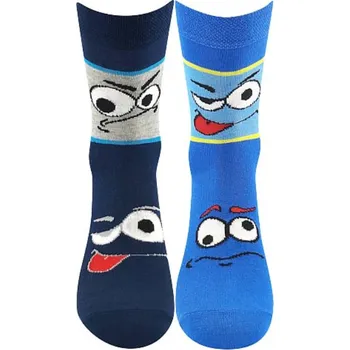 Chlapecké ponožky Tlamik Fuski Boma Voxx (Klasické ponožky modrá, tm.modrá)