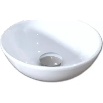 Umyvadlo Maxwhite 8184B ANCONA Umyvadlo keramické kulaté na desku průměr 28xvýška12cm