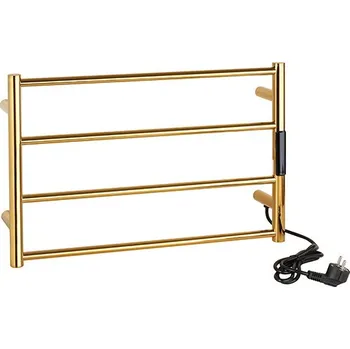 Radiátor Bemeta Elektrický sušák ručníků 560x370x90 mm, 63W, nerez, lesk, zlatá 704153081