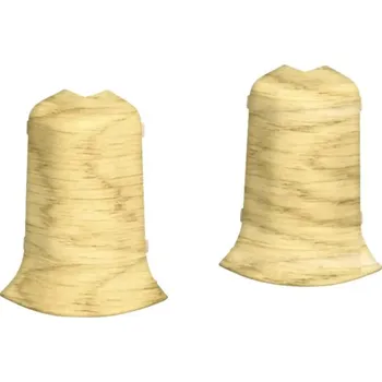 soklová lišta Vnější rohy ke kanálkové liště dub natural 2 ks