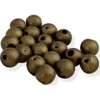 Korálek Korálky dřevěné kuličky metal 8mm - 20 ks