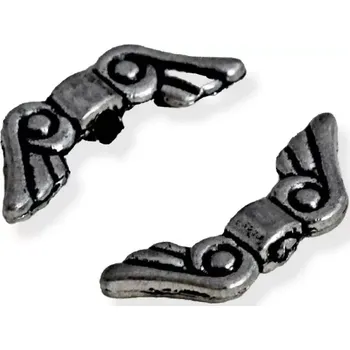 Materiál na výrobu šperku Andělská křídla starostříbro - 2 ks