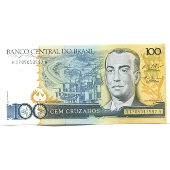 BRAZÍLIE. 100 cruzados (1987). Pi. 211c.