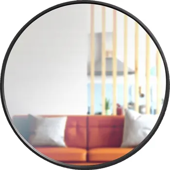 Zrcadlo Zrcadlo KULATÉ ve zlatém rámu nástěnné černé KOLO