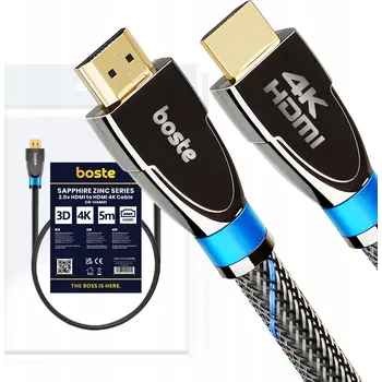 Video kabel Kabel Boste Sapphire Zinc Series HDMI - HDMI 5 m