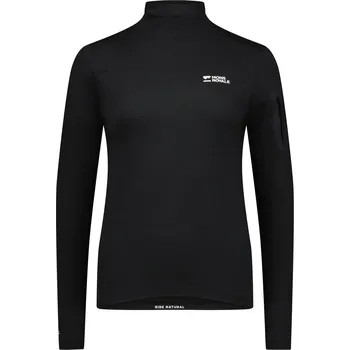Pánské tričko triko MONS ROYALE DIVERSION MERINO MOCK NECK LONG SLEEVE WMNS black Velikost: L