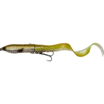 Umělá nástraha SAVAGE GEAR Gumová Nástraha 3D Hard Eel Slow Sinking 17cm 50g Green Silver Ayu