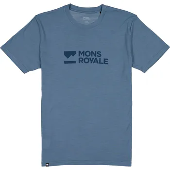 Pánské tričko triko MONS ROYALE ICON MERINO CLASSIC T-SHIRT goblin blue Velikost: M