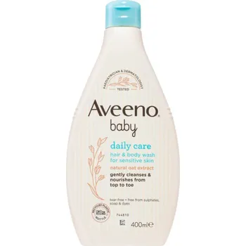 Koupelová kosmetika Aveeno Baby Hair&Body Wash dětský šampon na vlasy a tělo 400 ml