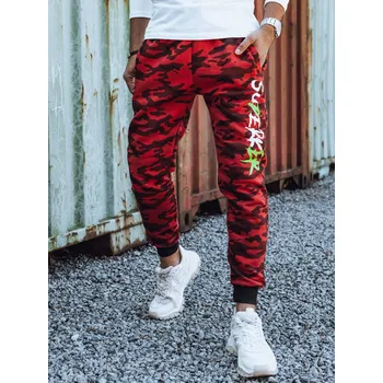 Pánské tepláky DSTREET ČERVENÁ L