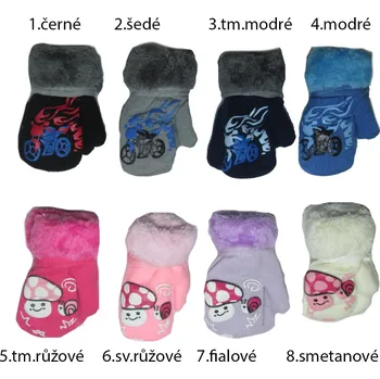 Rukavice Glove Kojenecké vyteplené palcové rukavice