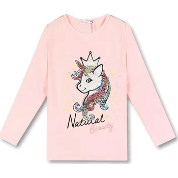 Kugo AT6801 Dívčí tričko sv.růžové